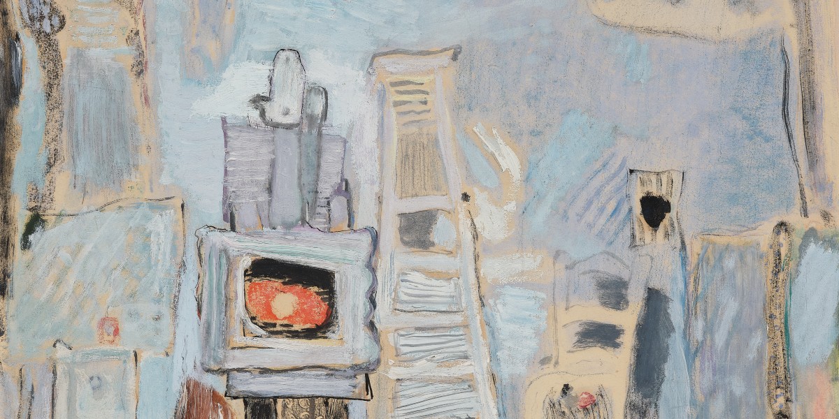 Vue de l'atelier de l'artiste